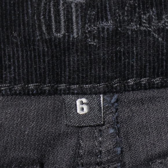 KUT From The Kloth Diana Stretch Corduroy Skinny Black Pants SIZE 6 - Picture 12 of 13